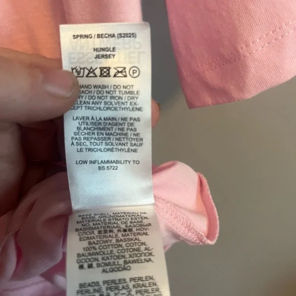 NWT Essentiel Antwerp Hungle T-Shirt ballerina pink with beaded tiger XXL - Picture 9 of 11